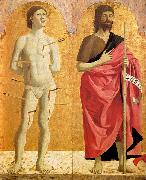 Piero della Francesca Sts Sebastian and John the Baptist France oil painting artist